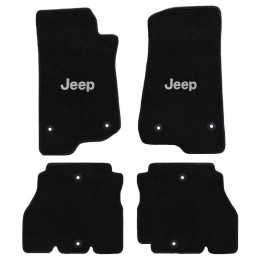 Fussmatten-Set vorne & hinten schwarz mit Jeep Logo Lloyd Mats