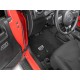 Fussmatten-Set vorne & hinten schwarz mit Jeep Grill Lloyd Mats