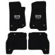 Fussmatten-Set vorne & hinten schwarz mit Jeep Grill Lloyd Mats