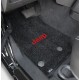 Fussmatten-Set vorne schwarz mit Jeep Logo Lloyd Mats