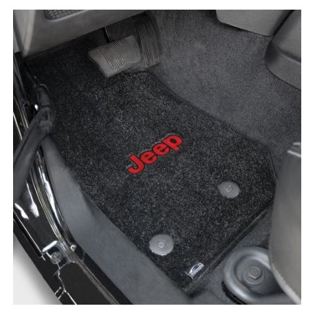 Fussmatten-Set vorne schwarz mit Jeep Logo Lloyd Mats
