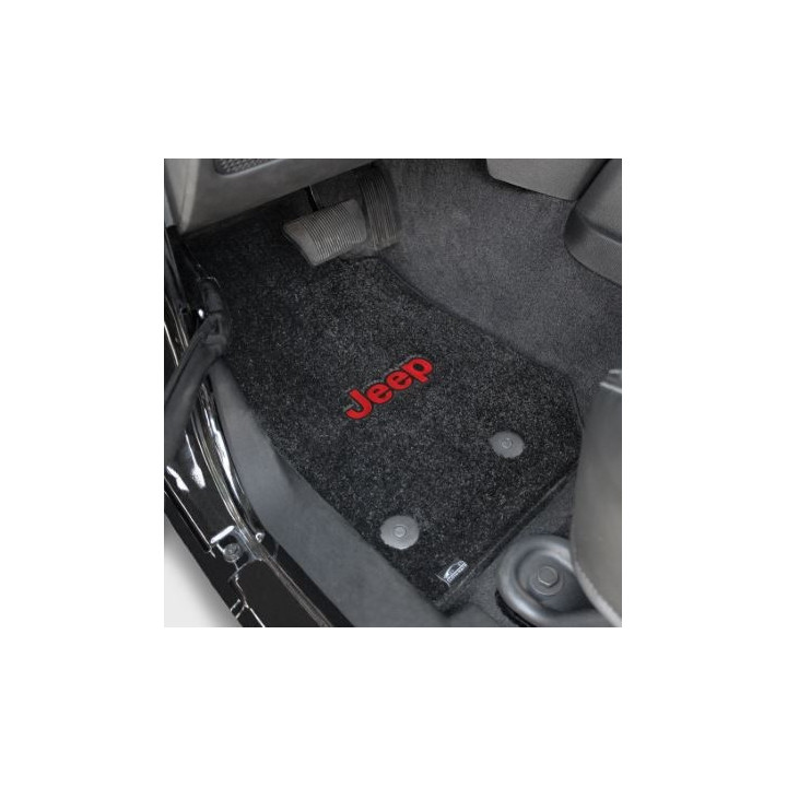 Fussmatten-Set vorne schwarz mit Jeep Logo Lloyd Mats