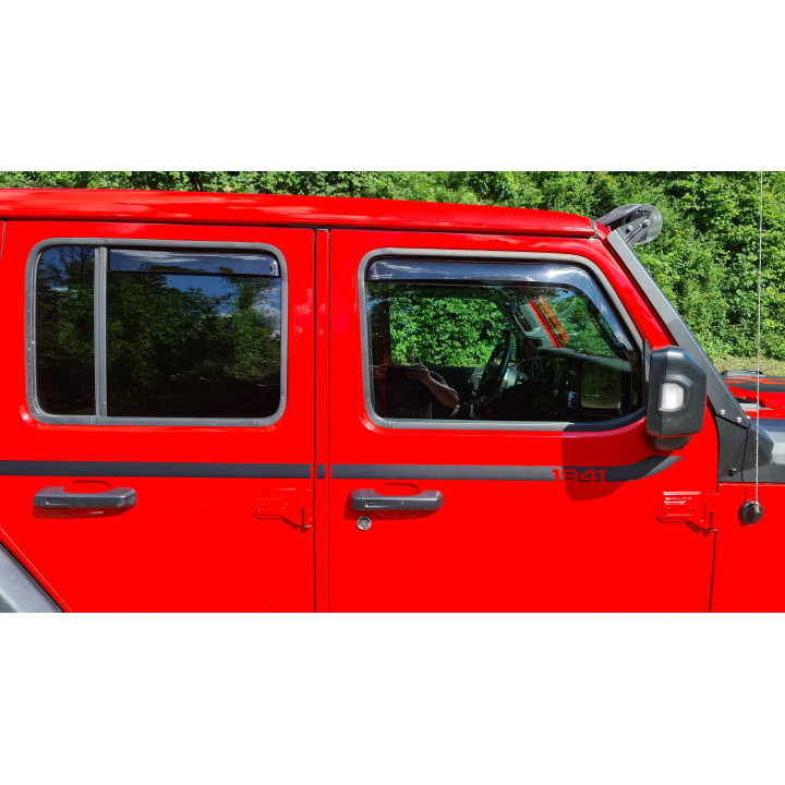 Windabweiser rauchglas für Seitenfenster vorne & hinten Weathertech