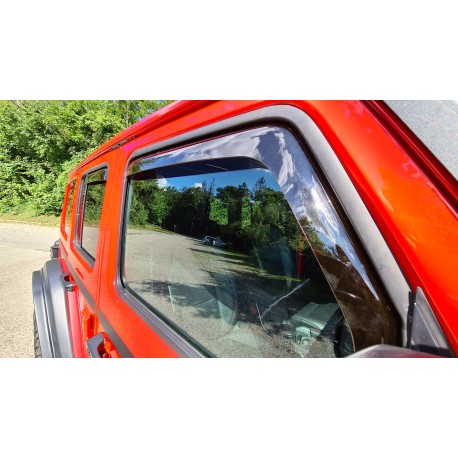 Windabweiser rauchglas für Seitenfenster vorne & hinten Weathertech