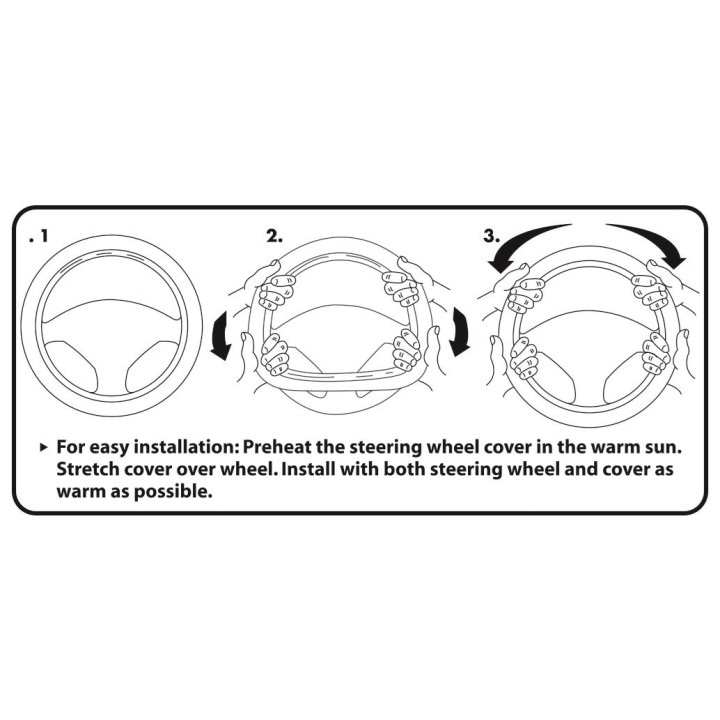 Steering-Wheel Cover Wrangler" schwarz Plasticolor