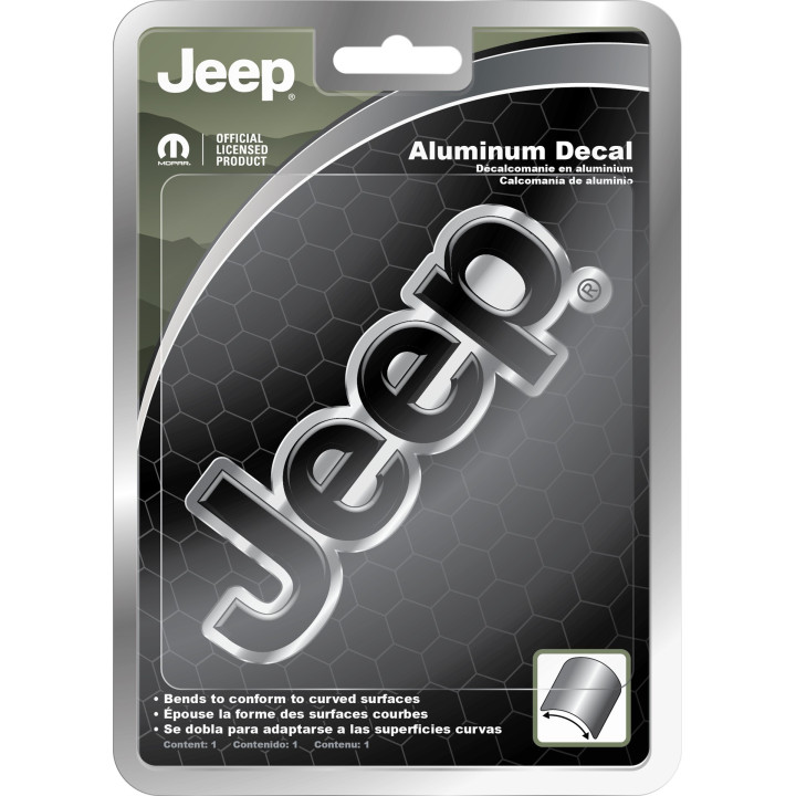 Aluminium Jeep-Logo universal Plasticolor