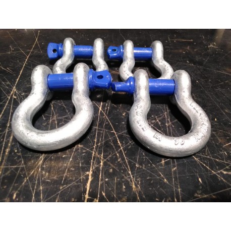 D-Shackle 4.75T mit blauem Bolzen