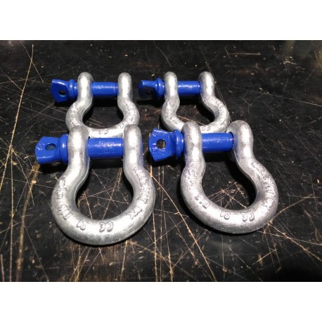 D-Shackle 3.25T mit blauem Bolzen