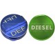 Aluminium Tankdeckel-Set Diesel und AdBlue Dorman