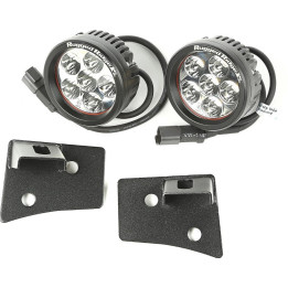 LED Zusatzscheinwerfer-Kit Ruggedridge mit E-Prüfzeichen & A-Säulen Halterung