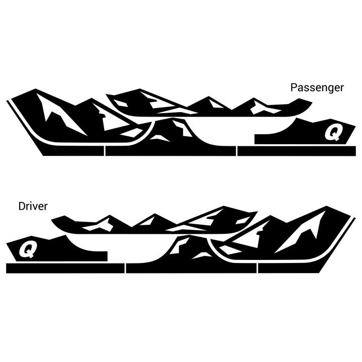 Decal-Kit "Mountains" Quadratec