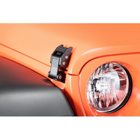 Motorhauben-Verschlüsse "US-Flag" schwarz Tactik