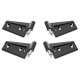 Scharnier-Set schwarz komplett Quadratec Wrangler 2-Door