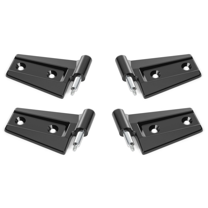 Scharnier-Set schwarz komplett Quadratec Wrangler 2-Door