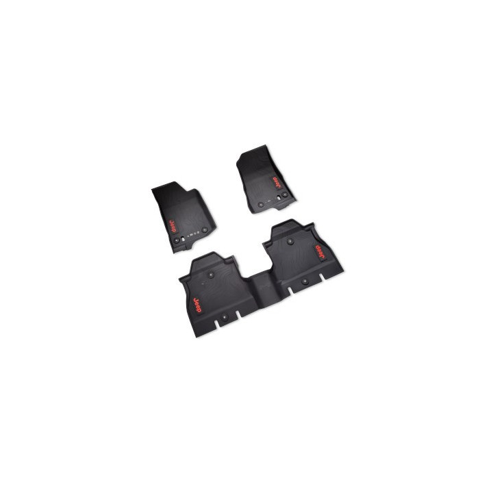 Gummiwannen-Set Mopar v+h mit Jeep-Logo Mopar (Wrangler 4xe!)