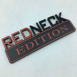 Emblem "Redneck Nation" schwarz / rot