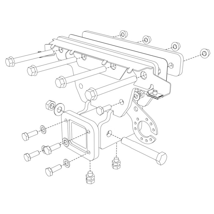 4-Kant Hitchreceiver ASP Wrangler JL Europa (Vario-Bloc kompatibel)