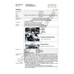 DTC-Gutachten Gesamtgewichts-Auflastung auf 3500 Kg. Gladiator P-7166/19