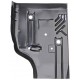 Reparaturblech Fussraum hinten Fahrerseite