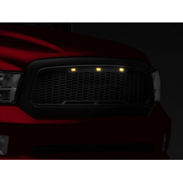 Kühlergrill "Baja" grau mit Raptor-Lights Redrock RAM 1500 Jg. 13-18