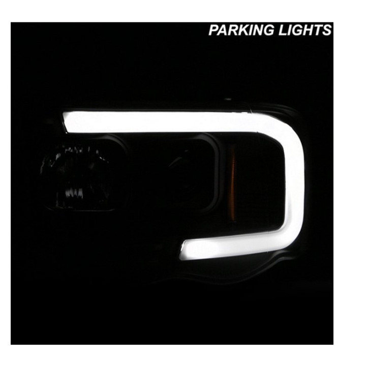 Scheinwerfer LED / DRL schwarz Spyder