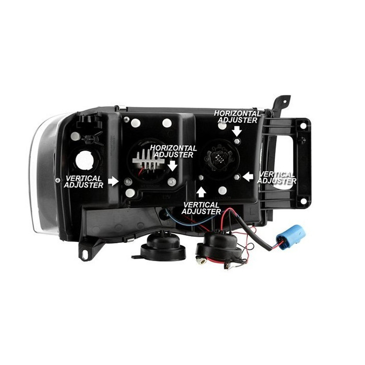 Scheinwerfer LED / DRL schwarz Spyder