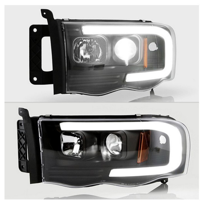 Scheinwerfer LED / DRL schwarz Spyder