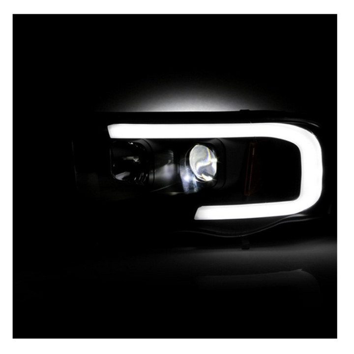 Scheinwerfer LED / DRL schwarz Spyder