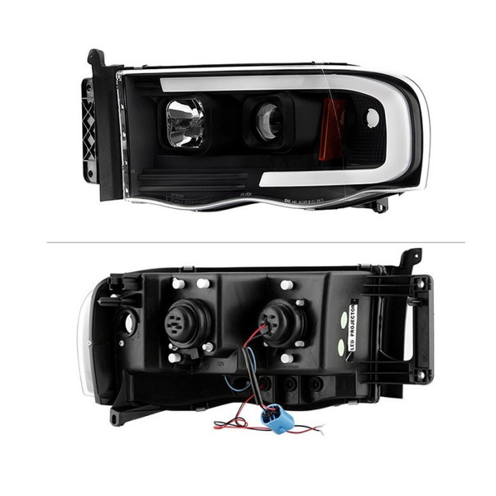 Scheinwerfer LED / DRL schwarz Spyder