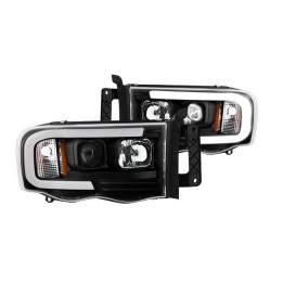 Scheinwerfer LED / DRL schwarz Spyder