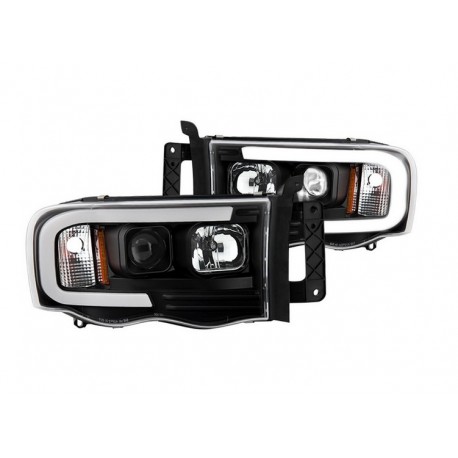 Scheinwerfer LED / DRL schwarz Spyder