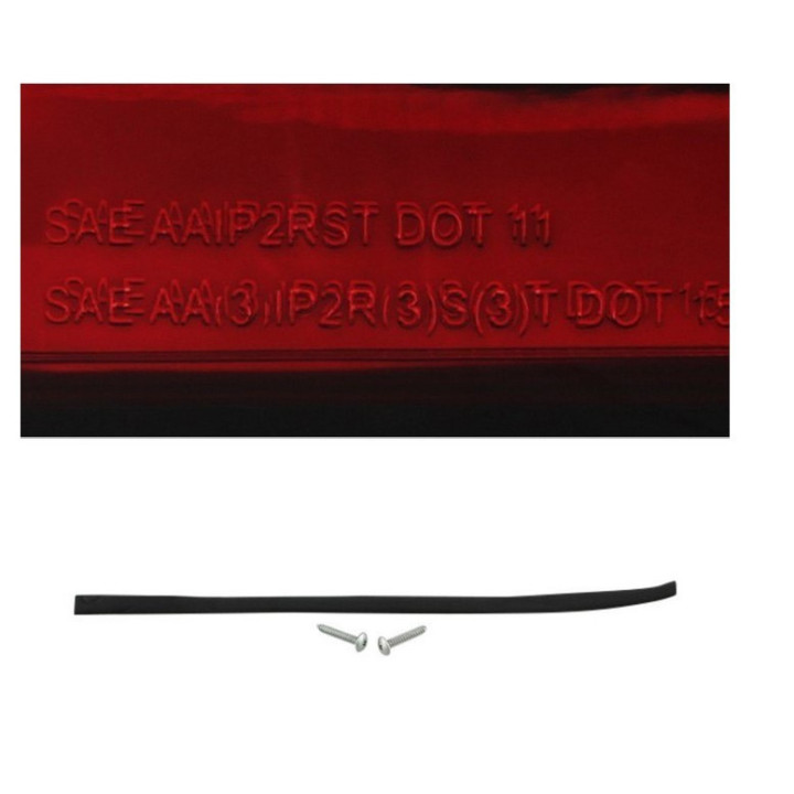Heckleuchten chrome / red Spyder