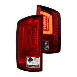 Heckleuchten chrome / red Spyder