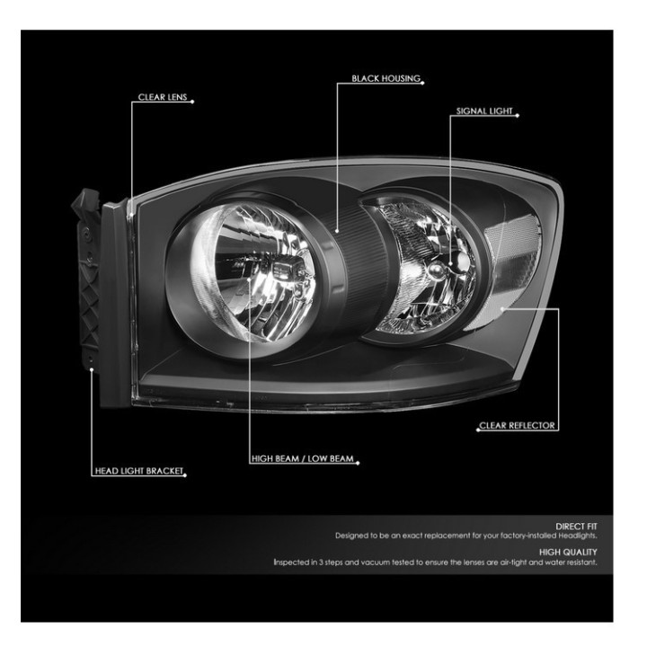 Scheinwerfer OEM-Style schwarz Lumen
