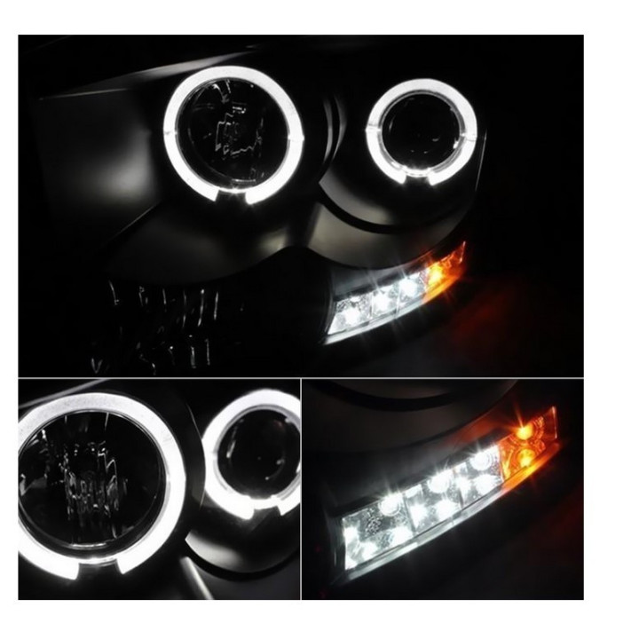 Scheinwerfer Angel-Eyes schwarz Lumen
