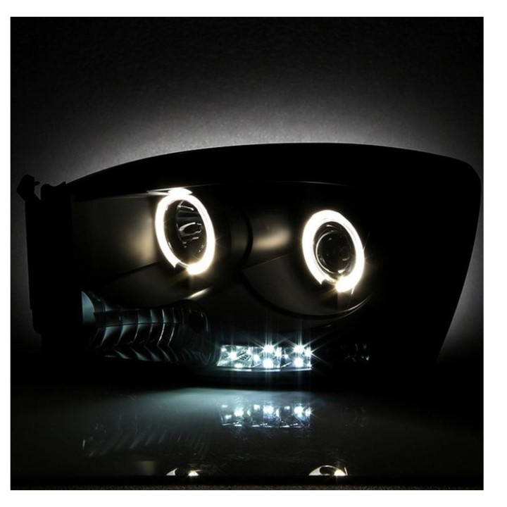 Scheinwerfer Angel-Eyes schwarz Lumen