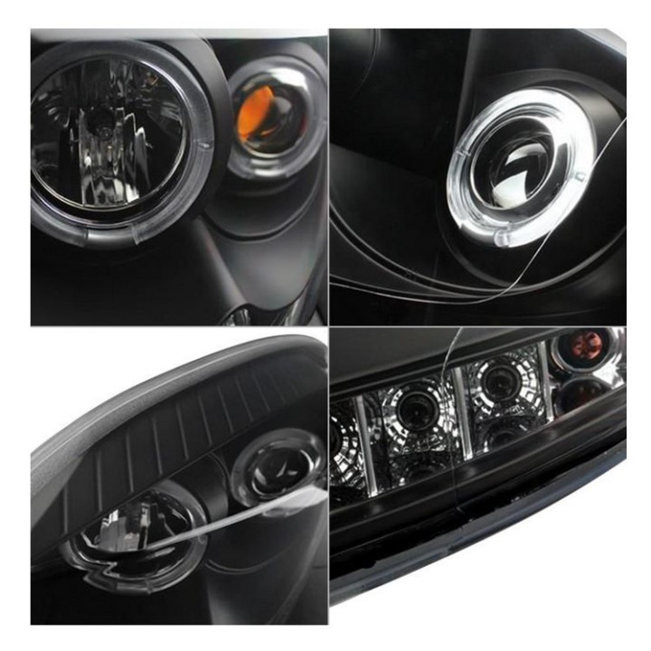 Scheinwerfer Angel-Eyes schwarz Lumen