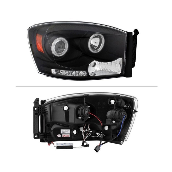 Scheinwerfer Angel-Eyes schwarz Lumen