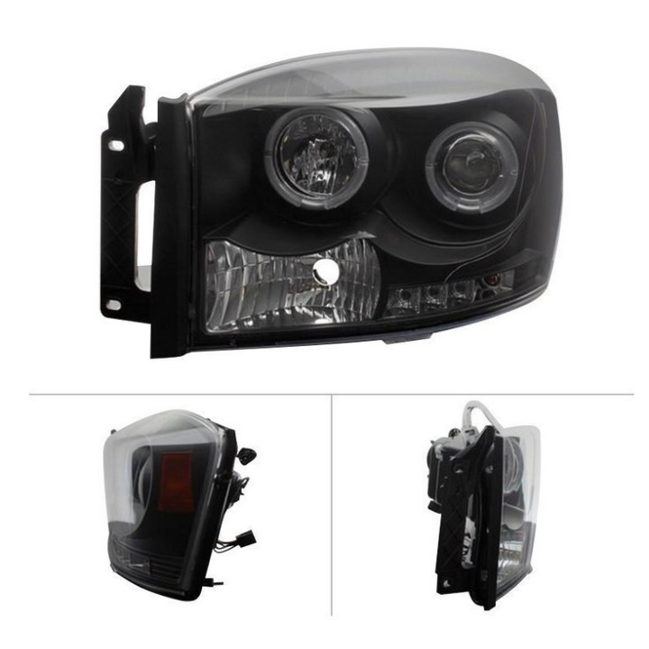 Scheinwerfer Angel-Eyes schwarz Lumen