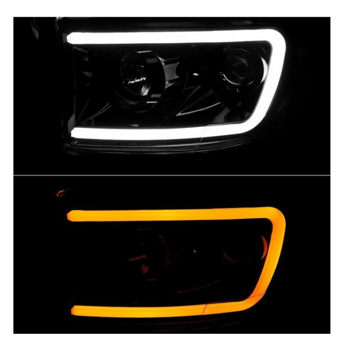 Scheinwerfer schwarz mit "Switch-Back" Blinker Spec-D