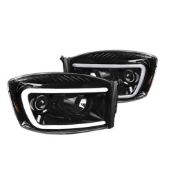 Scheinwerfer schwarz mit "Switch-Back" Blinker Spec-D