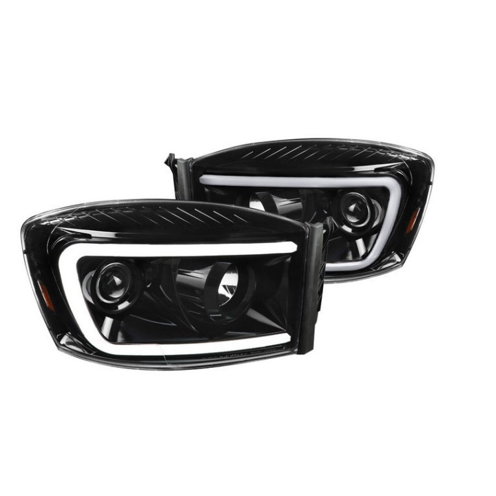 Scheinwerfer schwarz mit "Switch-Back" Blinker Spec-D