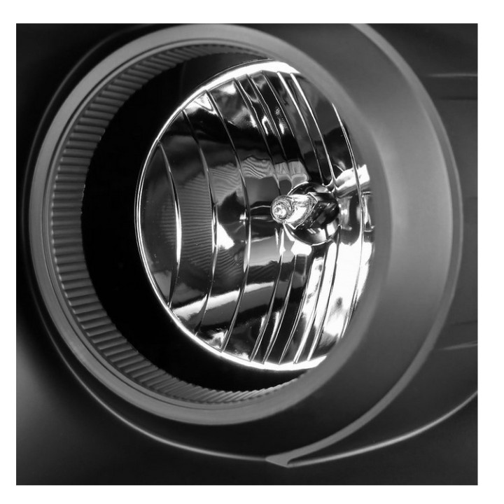 Scheinwerfer matt-schwarz mit "Switch-Back" Blinker Spec-D
