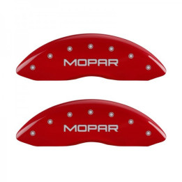 Bremssattel Covers rot mit Mopar Schriftzug MGP