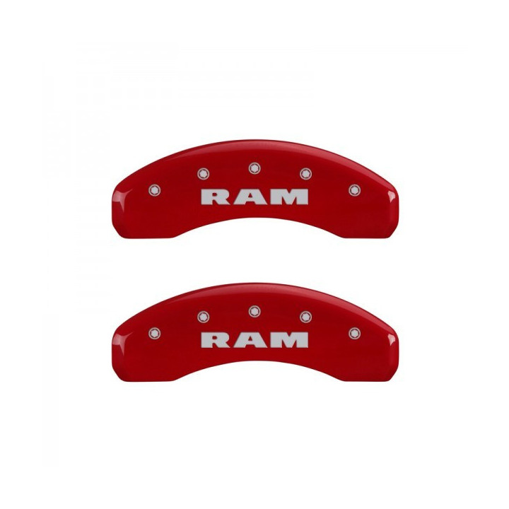 Bremssattel Covers rot mit RAM Schriftzug MGP