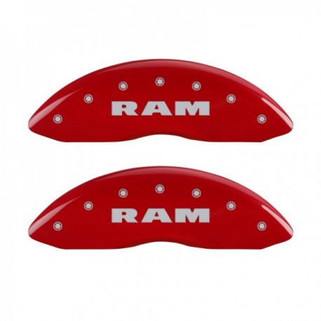 Bremssattel Covers rot mit RAM Schriftzug MGP