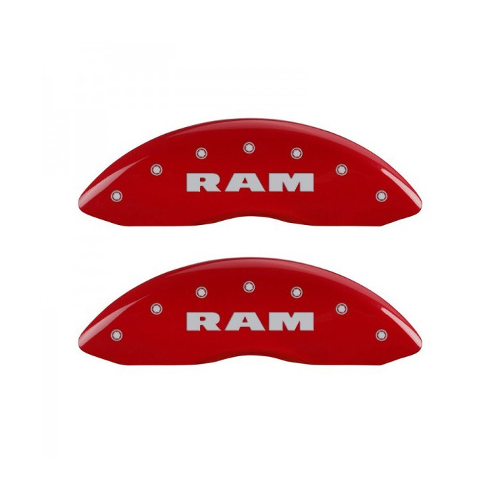 Bremssattel Covers rot mit RAM Schriftzug MGP
