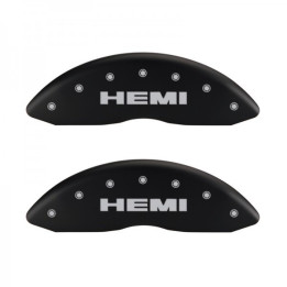 Bremssattel Covers schwarz mit HEMI Schriftzug MGP