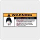 Warning-Sticker "Jeep Hair" für Sonnenblende