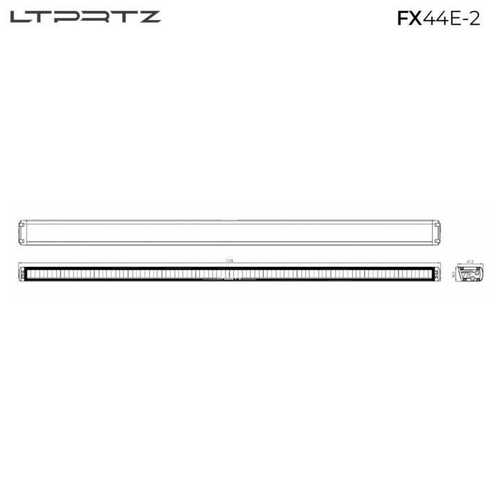LED Lightbar 44'' mit Combo-ECE - 100% Strassenzulassung